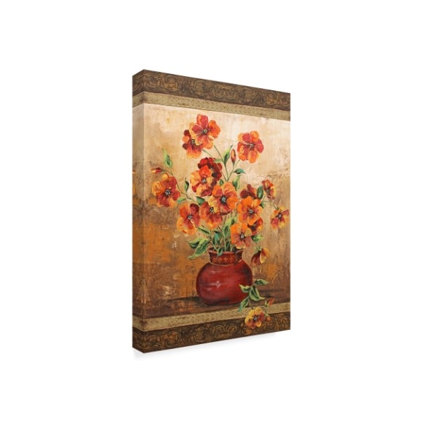 Jean Plout 'Rustic Red Poppies' Canvas Art,12x19